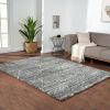 Talas Trellis Area Rug in Grey and Cream