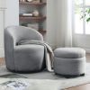 [Video] Welike Swivel barrel chair, living room swivel chair with round storage chair, 360 ° swivel club chair, nursery, bedroom, office