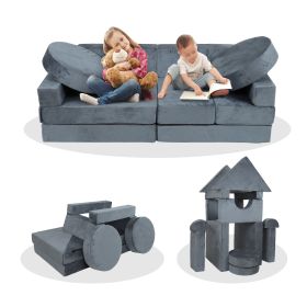 14pcs Kids Sofa Modular Play Couch,Child Sectional Sofa to Boost Creativity