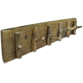 Coat Rack Mixed Recycled Wood 23.6"x5.9"x0"