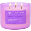 Lemon Lavender 3-Wick Candle Natural Soy Wax Candle for Home, 15.8 Oz Large Aromatherapy Candle for Relaxation, Scented Candle for Women and Men, Luxu