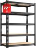 2000LBS Garage Shelving 72''H Storage Shelves Heavy Duty Shelving 5 Tier Metal Shelves for Garage Shelves 35.5"W x72"H x 15.8"D, Adjustable Shelving U