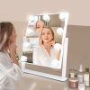 Hollywood Makeup Mirror with Lights, Lighted Vanity Mirror with 9 Dimmable Bulbs and 3 Color Lighting Modes, Smart Touch Control, Plug in Light Up Mir