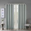 Printed Heathered Blackout Grommet Top Curtain Panel(Only 1 Pc Panel)