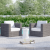 Comfortable Patio Chair with Cushions - Fully Assembled