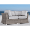 Fully Assembled 66" Outdoor Wicker Loveseat with Cushions