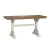 Wallace & Bay Haidel Brown And White Trestle Gathering Table