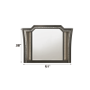 Kaitlyn Metallic Gray Finish Mirror W/Led