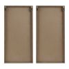 Two-tone 2-piece Wood Panel Wall Decor Set