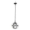 Metal Chandelier, Hanging Light Fixture with Adjustable Chain for Kitchen Dining Room Foyer Entryway, Bulb Not Included