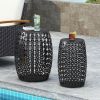 Outdoor Metal S/2 end table