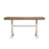 Wallace & Bay Haidel Brown And White Trestle Gathering Table