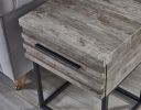 Celestial Contemporary Storage End table, Gray