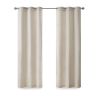 Basketweave Room Darkening Curtain Panel Pair(2 Pcs Window Panels)