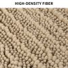 Chenille Bathroom Rug Mat; Extra Soft Thick Absorbent Shaggy Bath Rugs; Non-Slip Machine Wash Dry Plush Bath Mats for Bathroom; Shower; and Tub (50``x