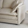 Free Combination Modular Sofa Free,4 Seater Sofa Comfy Chenille Fabric,Sectional Sofa Couch,Beige Chenille