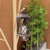 Abble Outdoor ,13'' x 5.5'' x 5.5'' Yard Classic Asymmetrical Plastic Lantern, Bronze, 2 -Pieces