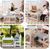 Kids Table and Chair Set with Storage,Table and Chairs for Kids 2-5, Toddler Table and Chair Set 2-4 Year Old, Toddler Activity Table