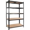 2000LBS Garage Shelving 72''H Storage Shelves Heavy Duty Shelving 5 Tier Metal Shelves for Garage Shelves 35.5"W x72"H x 15.8"D, Adjustable Shelving U