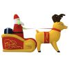 Christmas Inflatable Santa and Reindeer Decoration LED 51.2"