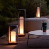 Solar powered Rectangular Path Lights, Waterproof Outdoor Garden Floor Lamp, Minimalist Outdoor LED Lanscape Lights