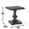 Dory - Square End Table - Brown