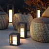 Solar powered Rectangular Path Lights, Waterproof Outdoor Garden Floor Lamp, Minimalist Outdoor LED Lanscape Lights