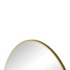 Wall Mirror 28 Inch Gold Circular Mirror Metal Framed Mirror Round Vanity Mirror Dressing Mirror, for Bathroom, Living Room, Bedroom Wall Decor