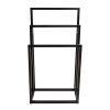 Metal Freestanding Towel Rack 3 Tiers Hand Towel Holder Organizer for Bathroom Accessories, Black