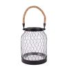 Better Homes & Gardens Metal Candle Holder Lantern with Rope, Bronze