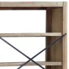 6-Tier Bookcase 31.5"x11.8"x66.9" Solid Wood Acacia