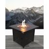 25" H x 30" W Steel Propane/Natural Gas Fire Pit Table