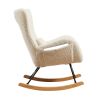 Rocking Chair Nursery, Modern Rocking Chair with High Backrest