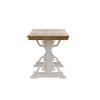 Wallace & Bay Haidel Brown And White Trestle Gathering Table