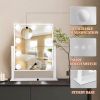 Hollywood Makeup Mirror with Lights, Lighted Vanity Mirror with 9 Dimmable Bulbs and 3 Color Lighting Modes, Smart Touch Control, Plug in Light Up Mir