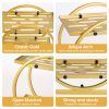 2 Tier Makeup Organizer for Vanity Gold Perfume Organizer for Dresser Carbon Steel Kitchen Bathroom Countertop Organizer