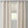 Basketweave Room Darkening Curtain Panel Pair(2 Pcs Window Panels)