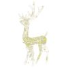 Acrylic Reindeer Christmas Decorations 2 pcs 47.2" Warm White