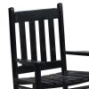 Black Slat Back Youth Rocking Chair