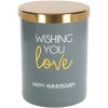 Pavilion Gift Company Wishing You Love Happy Anniversary, 7 oz, Glass (61152)