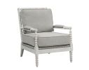 ACME Saraid Accent Chair, Gray Linen & Light Oak Finish AC01164