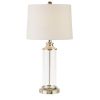 Clarity Glass Cylinder Table Lamp Set of 2