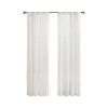 Yarn Dye Sheer Curtain Panel Pair(2 Pcs Window Panels)