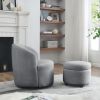 [Video] Welike Swivel barrel chair, living room swivel chair with round storage chair, 360 ° swivel club chair, nursery, bedroom, office