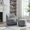 [Video] Welike Swivel barrel chair, living room swivel chair with round storage chair, 360 ° swivel club chair, nursery, bedroom, office