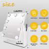 Hollywood Makeup Mirror with Lights, Lighted Vanity Mirror with 9 Dimmable Bulbs and 3 Color Lighting Modes, Smart Touch Control, Plug in Light Up Mir