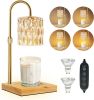 Candle Warmer Lamp, Glass Electric Wax Melter Lamp with Timer & Dimmer