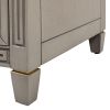 Dauphin 3-Drawer Accent End Table, Merino White Wood