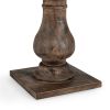 Biltmore Round End Table Aged Brown