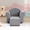 Kids Chair, Kids Upholstered Couch with ottoman